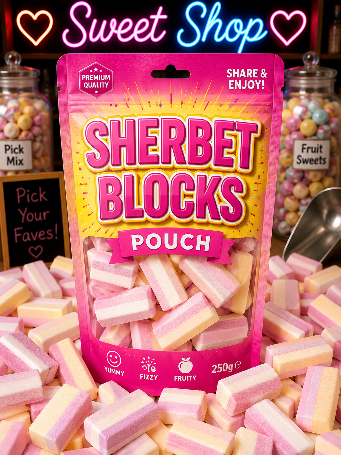 Sherbet blocks (10 blocks)