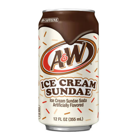 Root beer icecream sundae