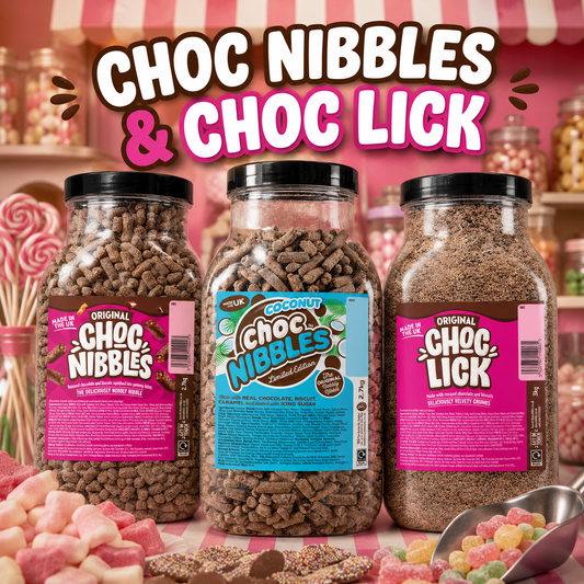 Choc nibbles & lick pouches