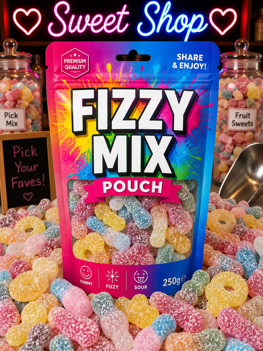 Fizzy mix pouch