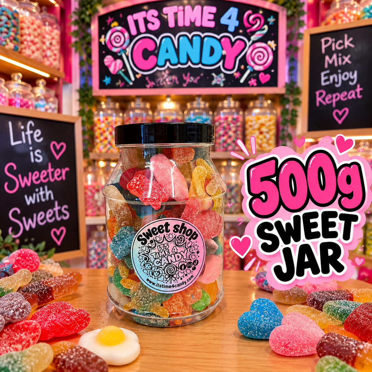 Sweet jar 500g