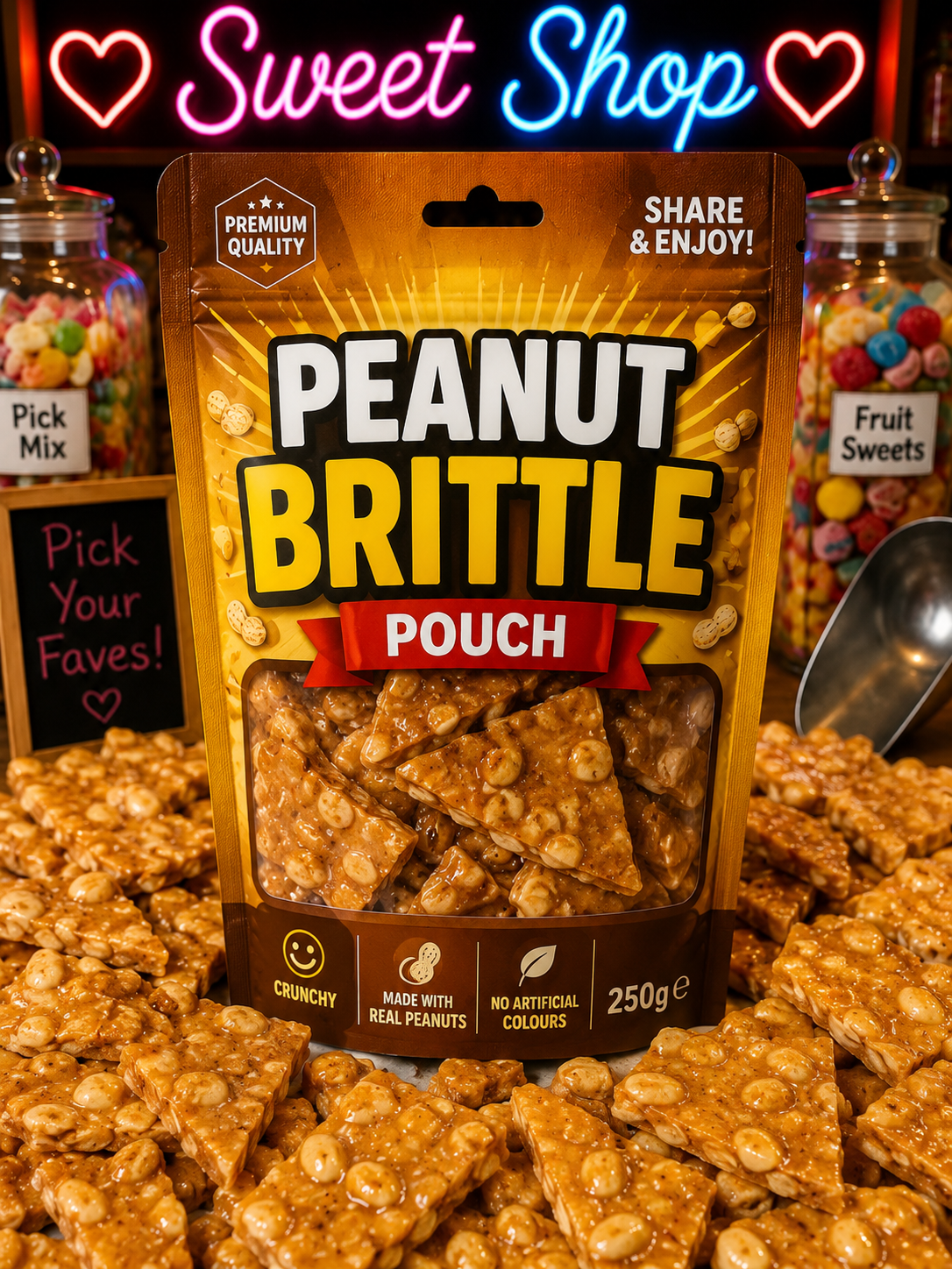 Peanut brittle