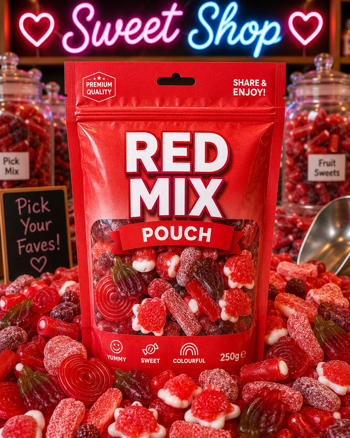 Red mix pouch
