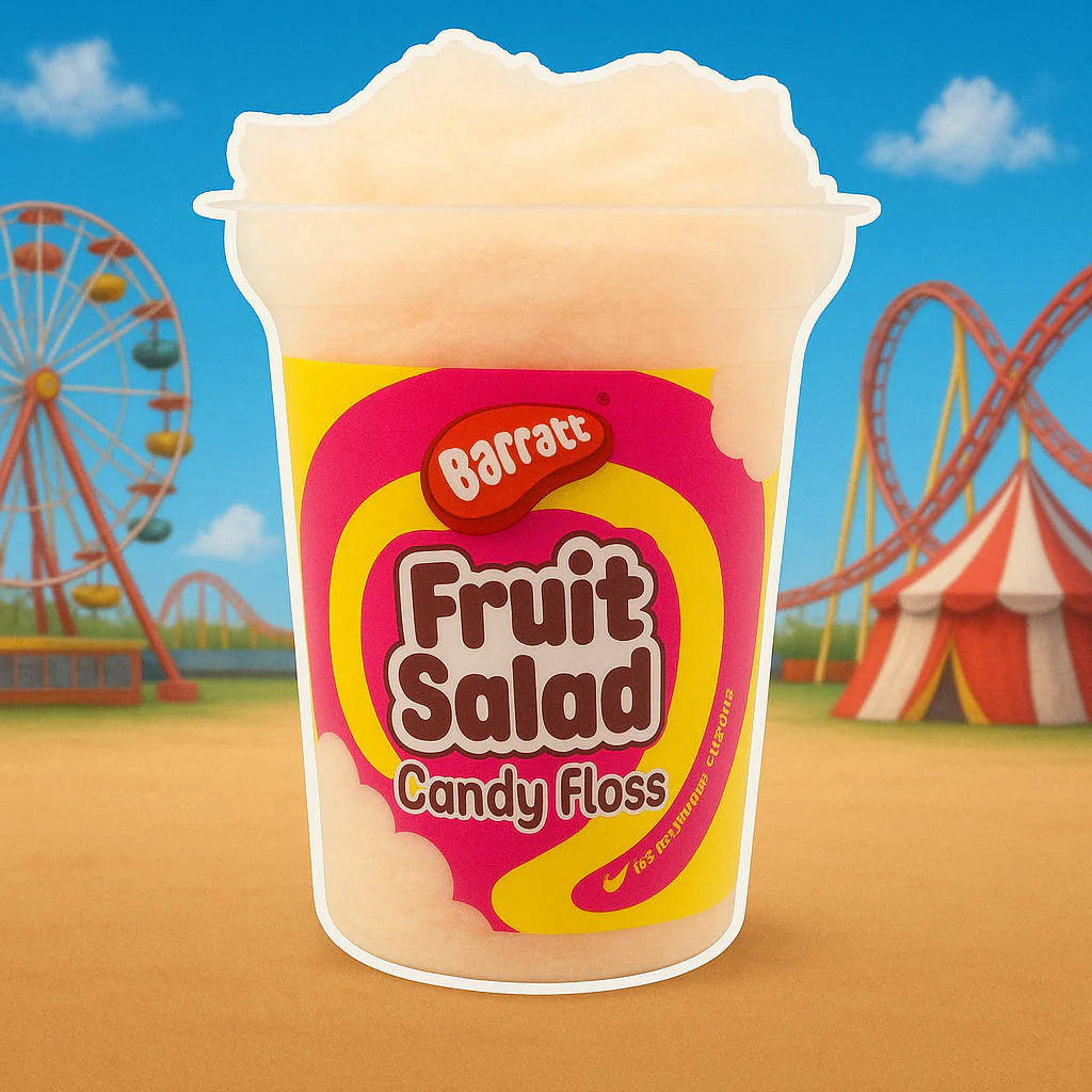 Fruit salad candy floss
