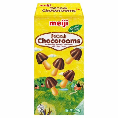 Meiji chocolate mushrooms